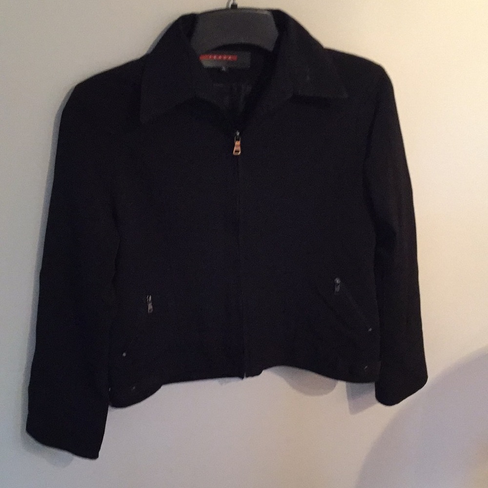 Vintage Prada black jacket size XL.